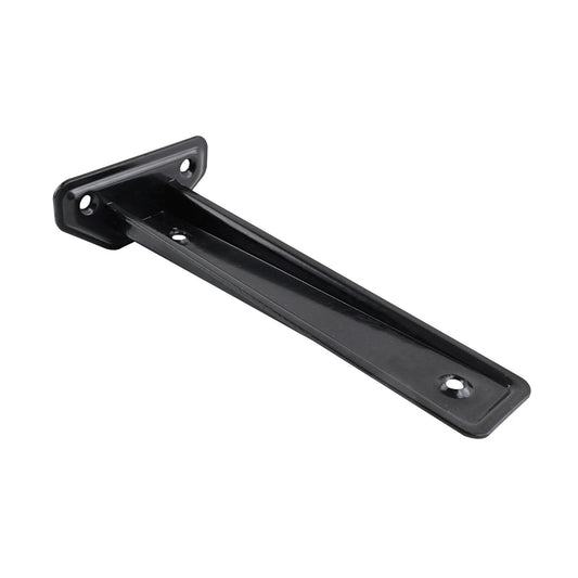 Carinya Black Floating Shelf Bracket 185x44mm, 50kg Capacity, Powder Coated Steel