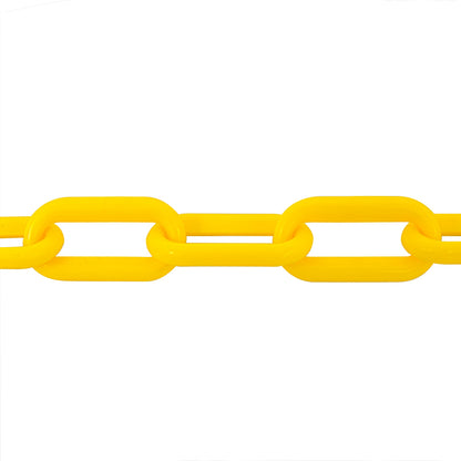 Pinnacle 8mm Yellow Plastic Chain 5/16" x 4m, UV Stabilised, Lightweight Barrier