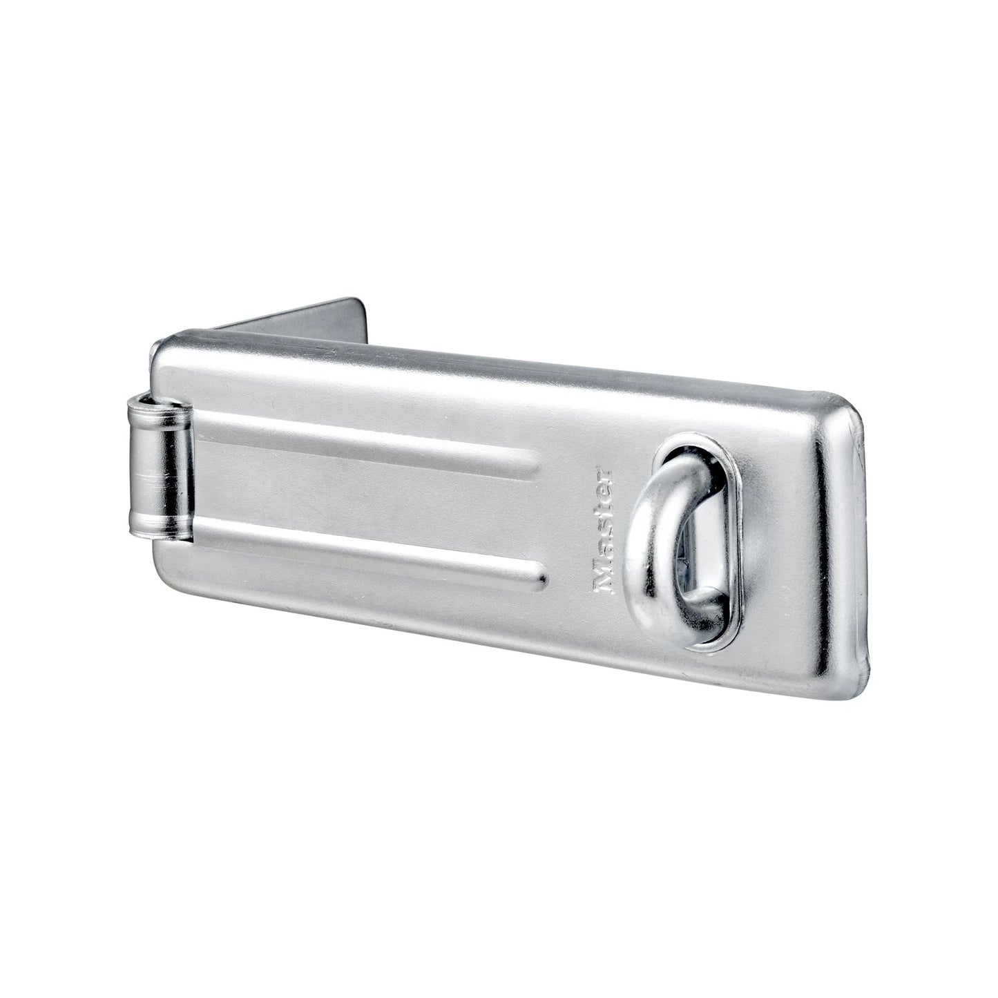 Master Lock 112mm Steel Hasp & Staple, Weather-Resistant, Cut-Resistant, Zinc Plated