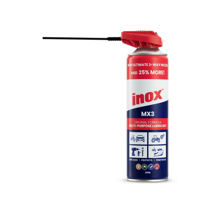 Inox 375g Aerosol Lubricant with 2-Way Straw - Protects, Penetrates, Lubricates