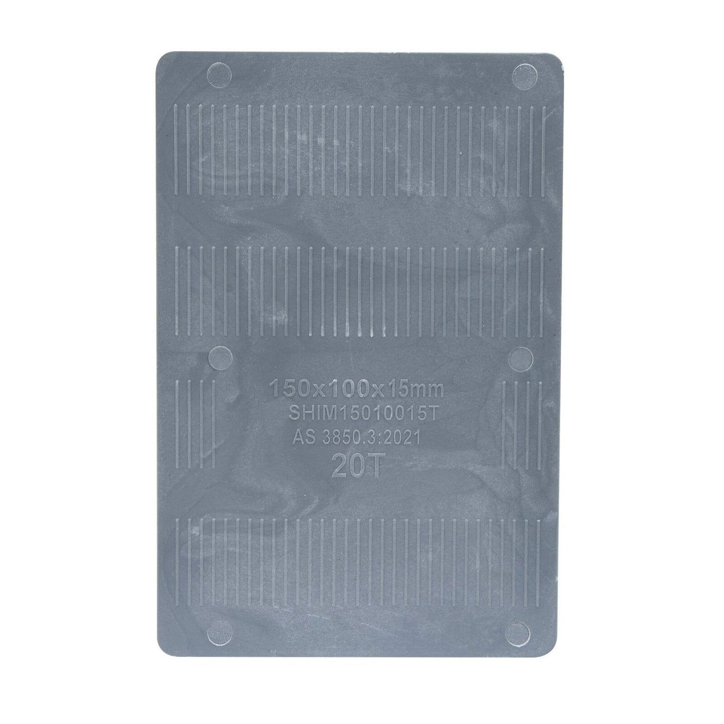 Titan Grey Shim Packing 15x150x100mm, Heavy Duty, No Slip, UV Stable, 20 Tonne Support