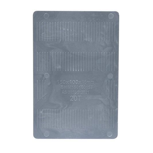 Titan Grey Shim Packing 15x150x100mm, Heavy Duty, No Slip, UV Stable, 20 Tonne Support