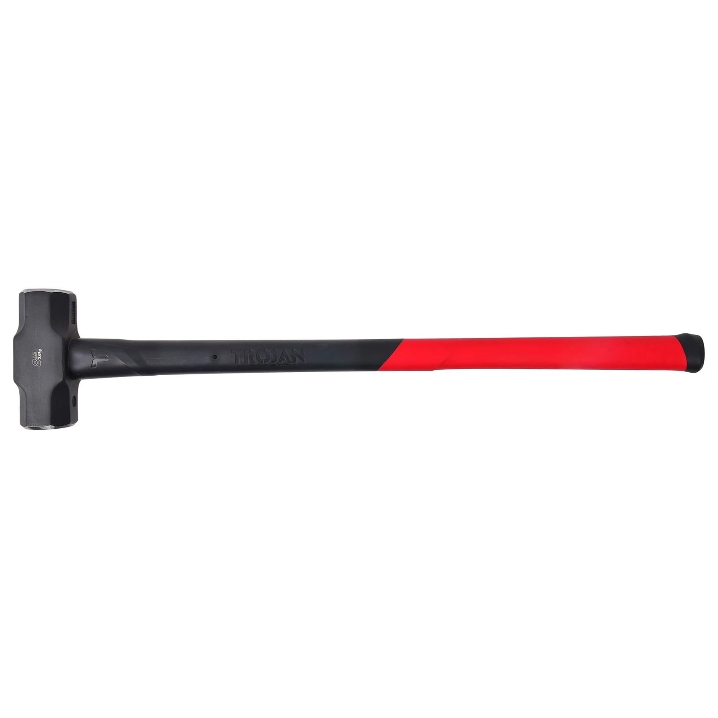 Trojan 8lb Fibreglass Sledge Hammer - Carbon Steel Head, Lifetime Warranty