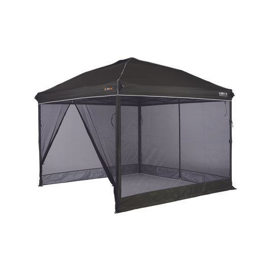 OZtrail 3m Quick Lock Lumos Gazebo with Mesh Walls & Integrated Lighting