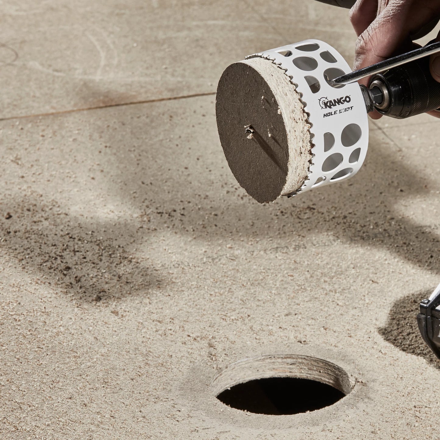 Kango 89mm Bi-Metal Hole Saw with Rapid Removal Slots & Anti-Friction Coating