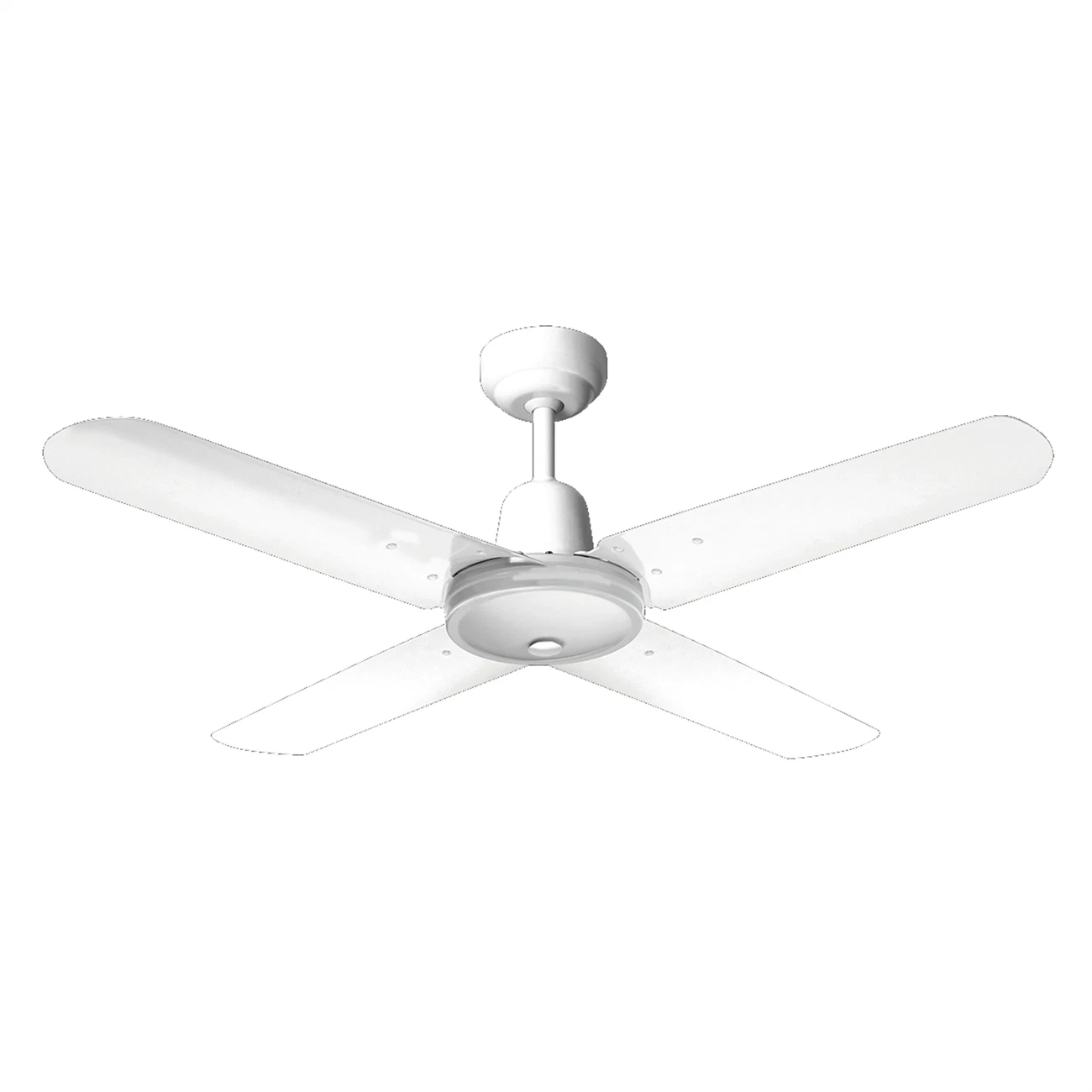 HPM Hang Sure Ceiling Fan 1200mm White 4 Blade for Incline Ceilings