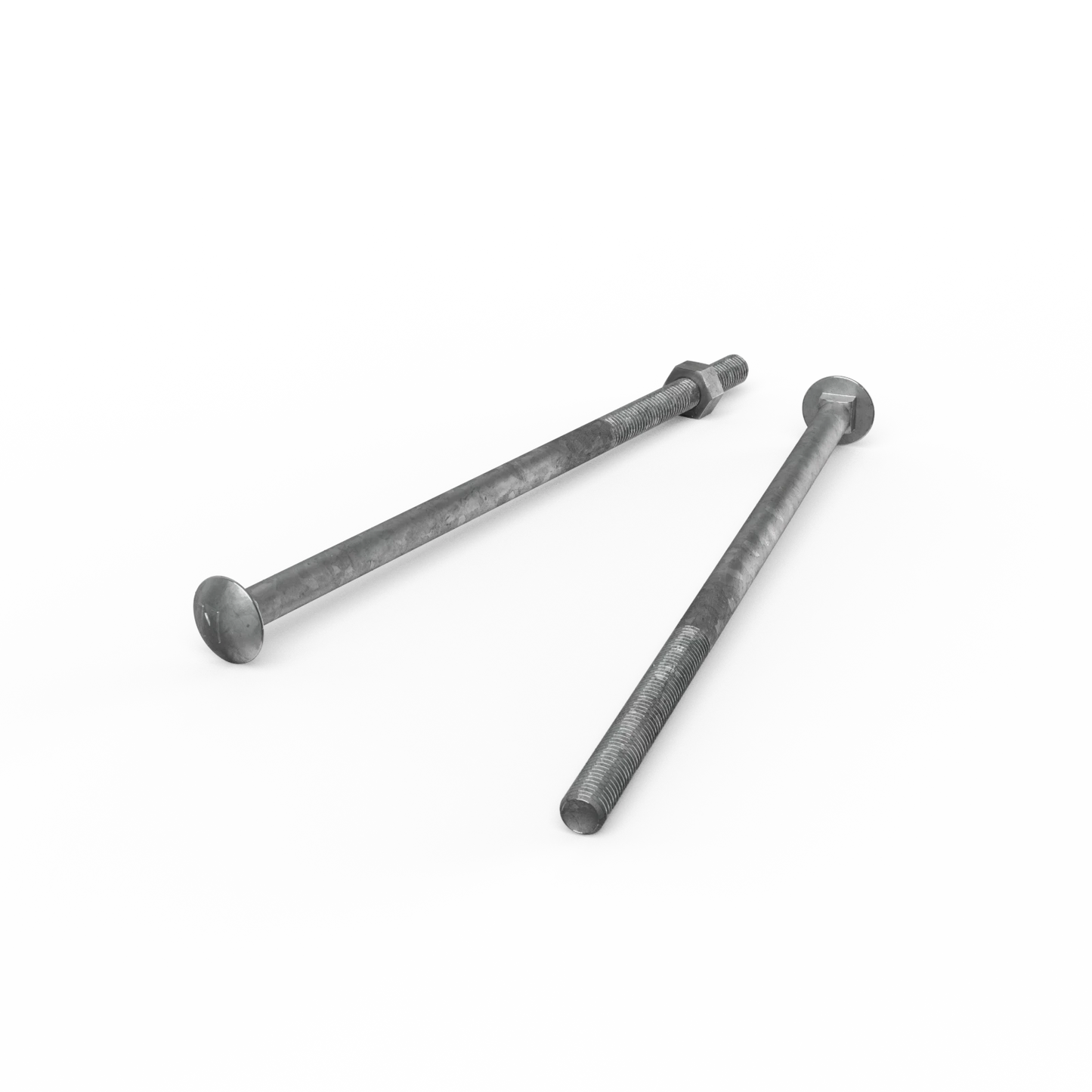 ZENITH M10 x 240mm Galvanised Cup Head Bolts & Nuts - Corrosion Resistant, AS Compliant