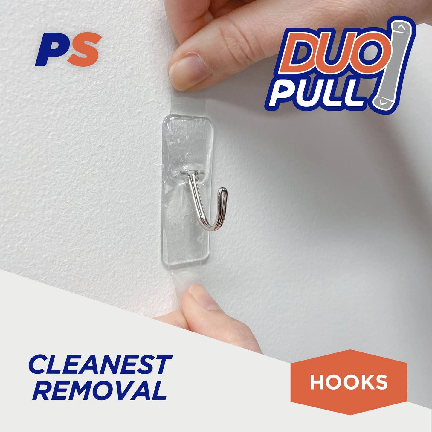 Permastik Medium Clear Kitchen Hooks 4 Pcs - Strong Hold, No Tools, Easy Removal