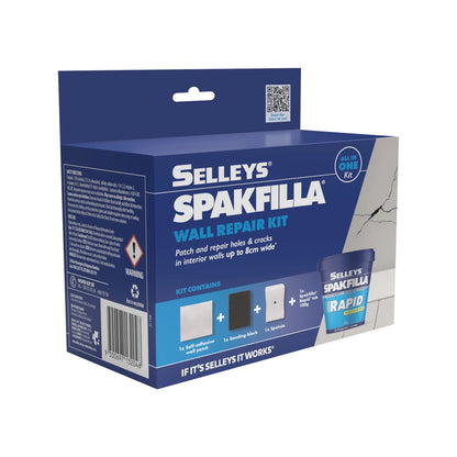 Selleys Spakfilla Wall Repair Kit - Fast-Drying, All-in-One Solution for Interior Walls, Repairs up to 8cm
