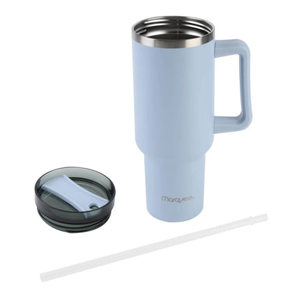 Marquee 1.2L Blue Tumbler with Handle, Spill Proof Lid, Double Wall Insulation, BPA Free