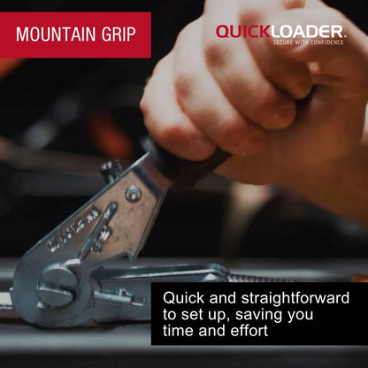 Quickloader Rebel Ratchet Strap 25mm x 4m 400kg Lashing Capacity 2 Pack - Durable & Visible