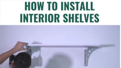 Carinya Euro Bracket 200x200mm White - 75kg Load, Decorative Steel Shelving