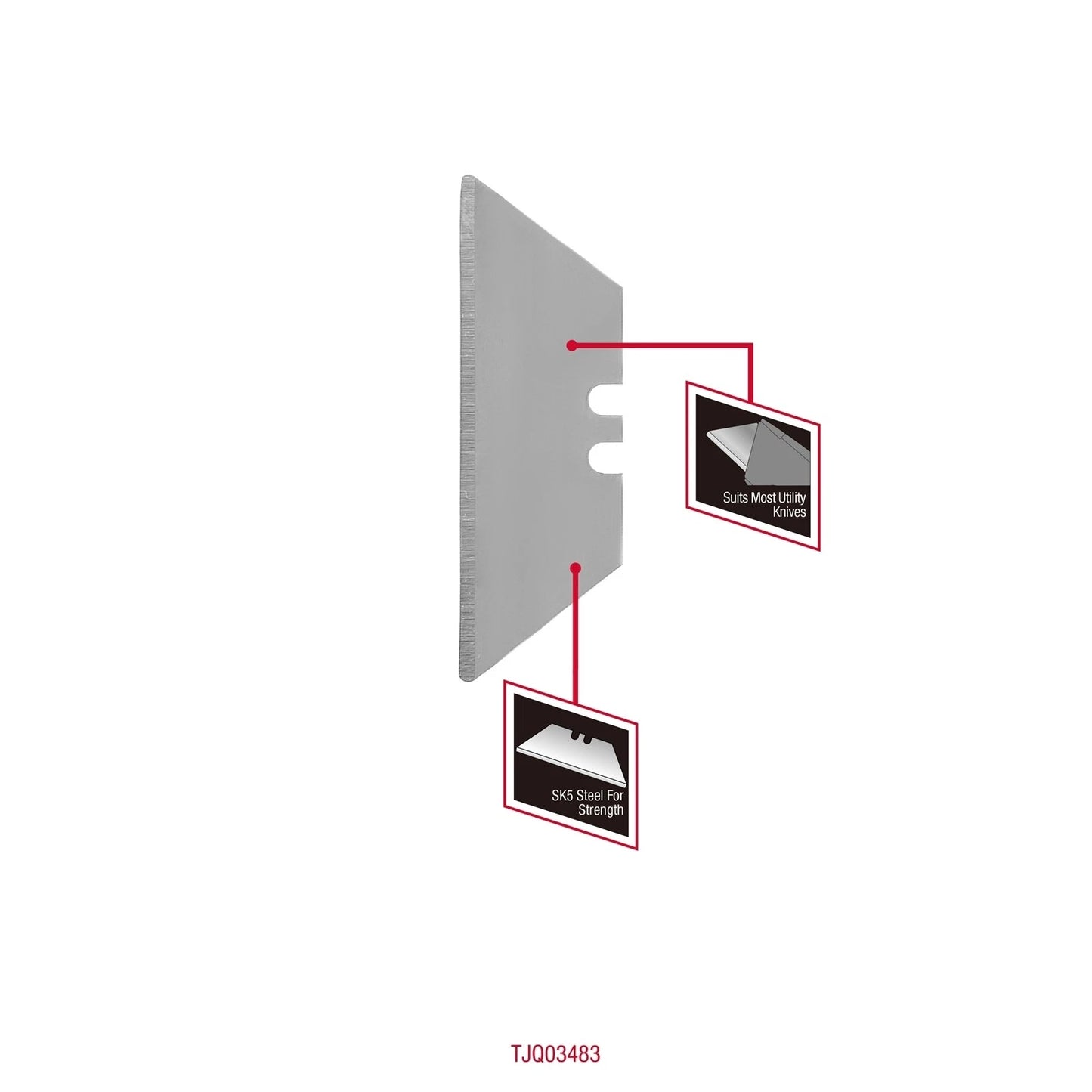 Craftright 75mm Joint Knife - Stainless Steel Blade, Comfort Grip, Paint & Silicone Removal