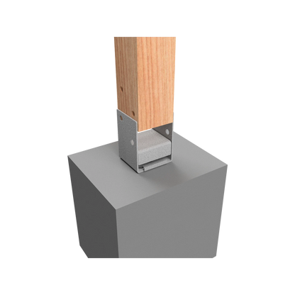 VUEPRO 90mm Bolt Down Post Support, G300 Steel, HDG, Easy Install, Corrosion Resistant