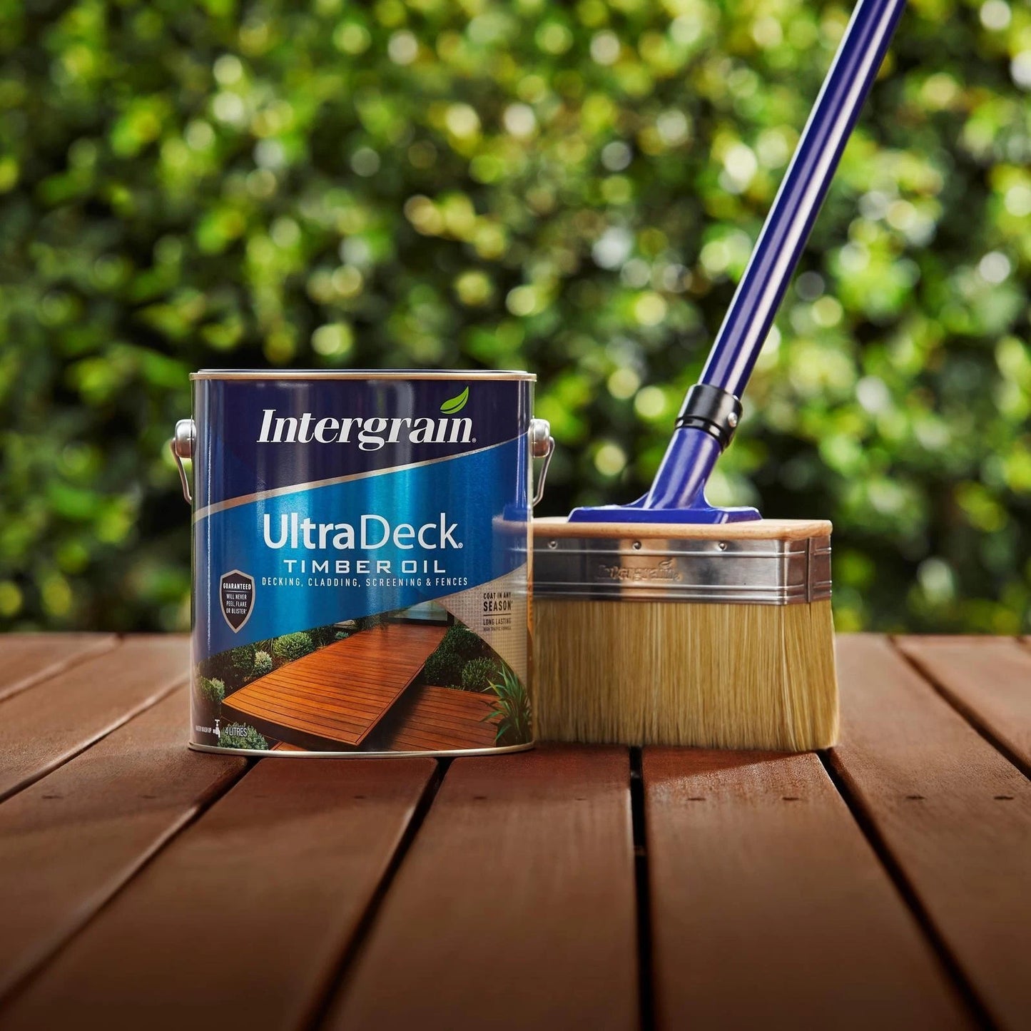 Intergrain UltraDeck Merbau Timber Oil 250ml - Water-Based, UV Resistant, Satin Finish