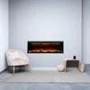 Scandia 50" Aurora Electric Fire, Smart Home Compatible, 13 Flame Colors, Wall Mountable