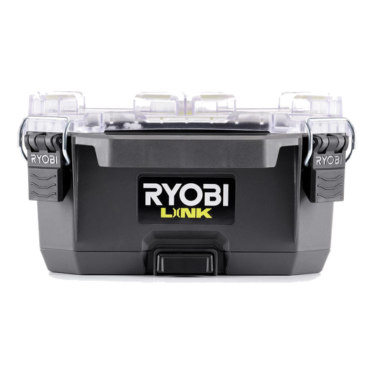Ryobi LINK Small Compact Parts Organiser, Detachable Bins, IP65 Water & Dust Resistant