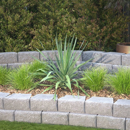 Brighton Masonry Charcoal Eziwall Block 295x180x100mm DIY Garden Retaining Wall