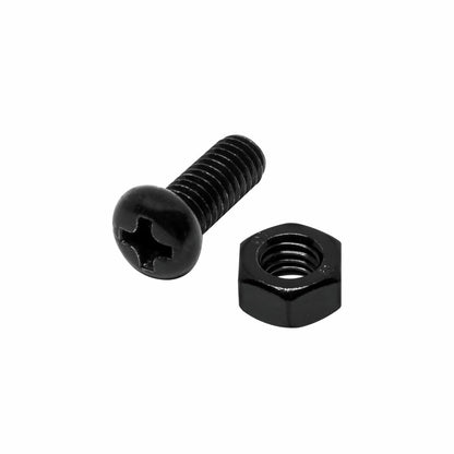 Pinnacle M3 x 35mm Black Ruspert Round Head Bolts & Nuts, Corrosion Resistant, 8 Pack