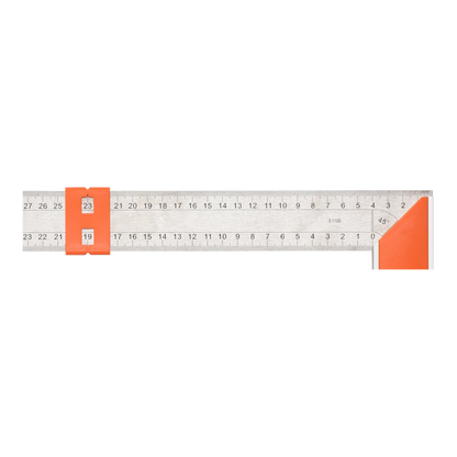 Bahco Stainless Steel Carpenter Square 400mm with Sliding Marker