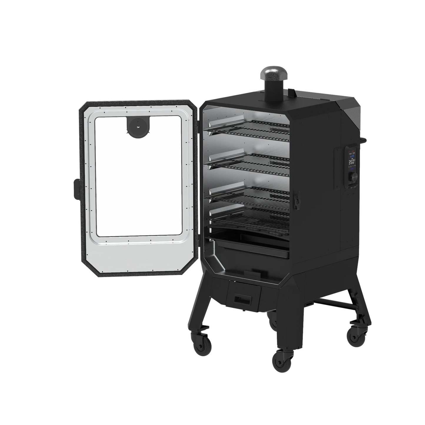 Pit Boss Pro 4 Vertical Pellet Smoker with Smart Control, 5-in-1 Cooking, Large Capacity