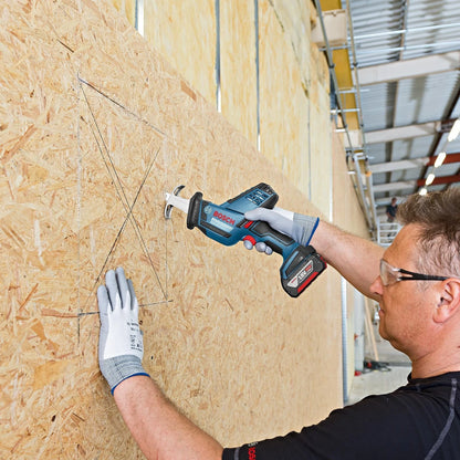 Bosch 18V Professional Sabre Saw - Compact, Variable Speed, Low Vibration, Skin Only