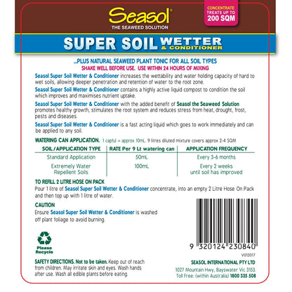 Seasol 2.5L Super Soil Wetter & Conditioner with Liquid Seaweed & Compost