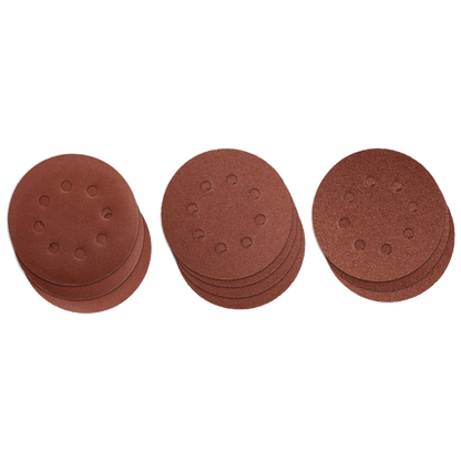 Ryobi 125mm Orbital Sanding Discs, Quick-Change, 80/120/220 Grit, 10 Pack