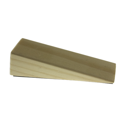 Adoored Small Beige Timber Wedge Door Stop for Indoor Use