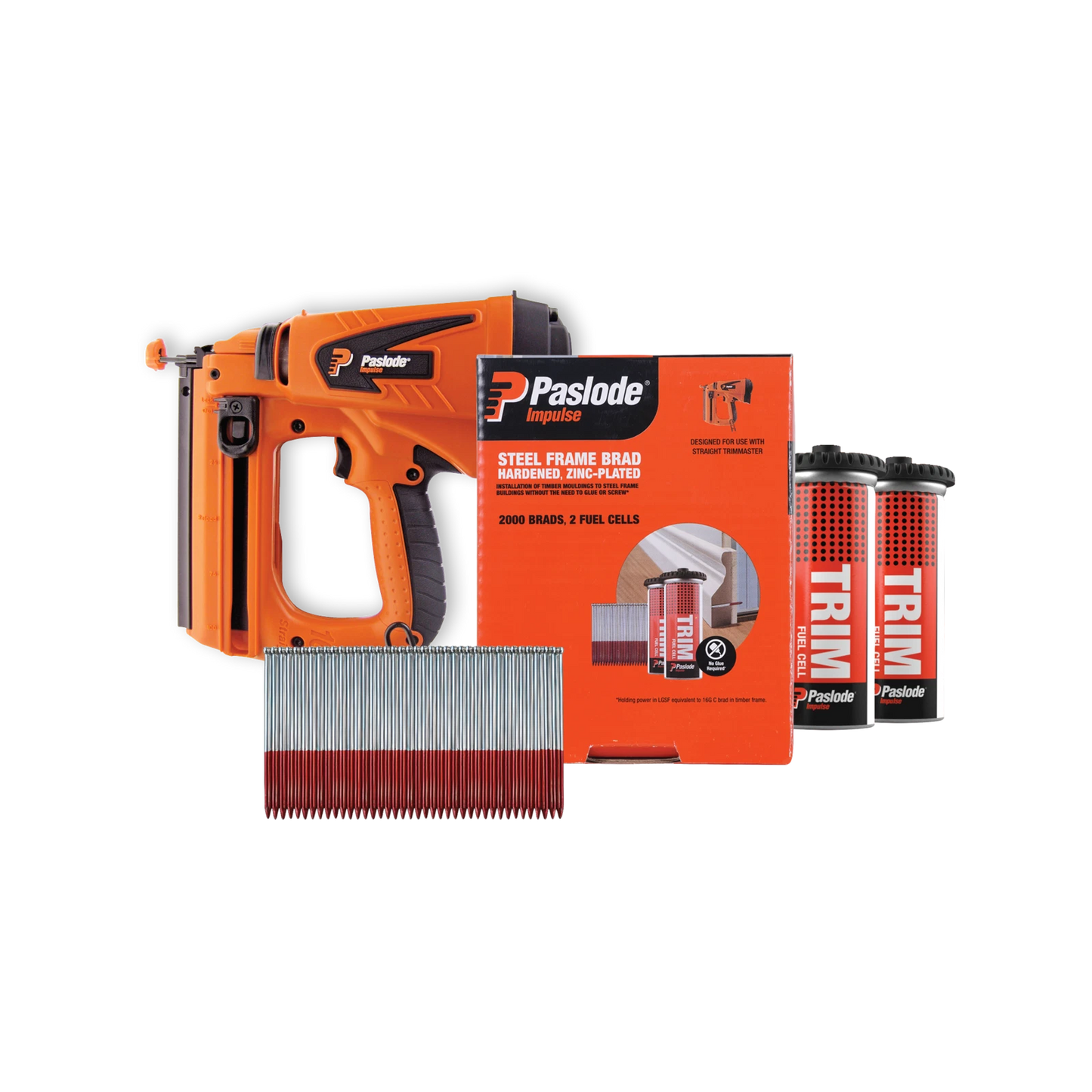 Paslode 15G Steel Frame Brad 38mm Box 2000 - Superior Holding Power, Easy Installation