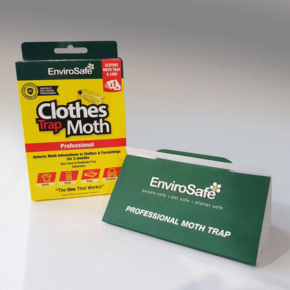 EnviroSafe Clothes Moth Trap, Pesticide-Free, 3-Month Pheromone Lure, Large Area Coverage