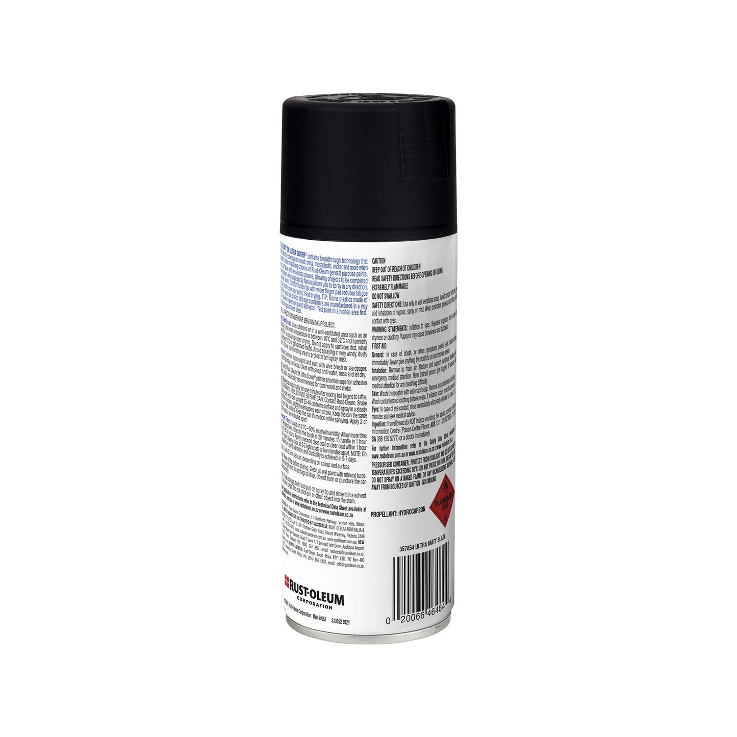 Rust-Oleum 340g Satin Canyon Black Spray Paint, 2X Ultra Cover, Indoor/Outdoor, Fast Drying