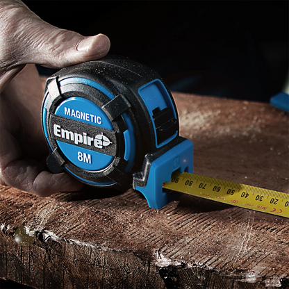 Empire 10m Magnetic Tape Measure with Ergonomic Grip & Double-Sided Blade