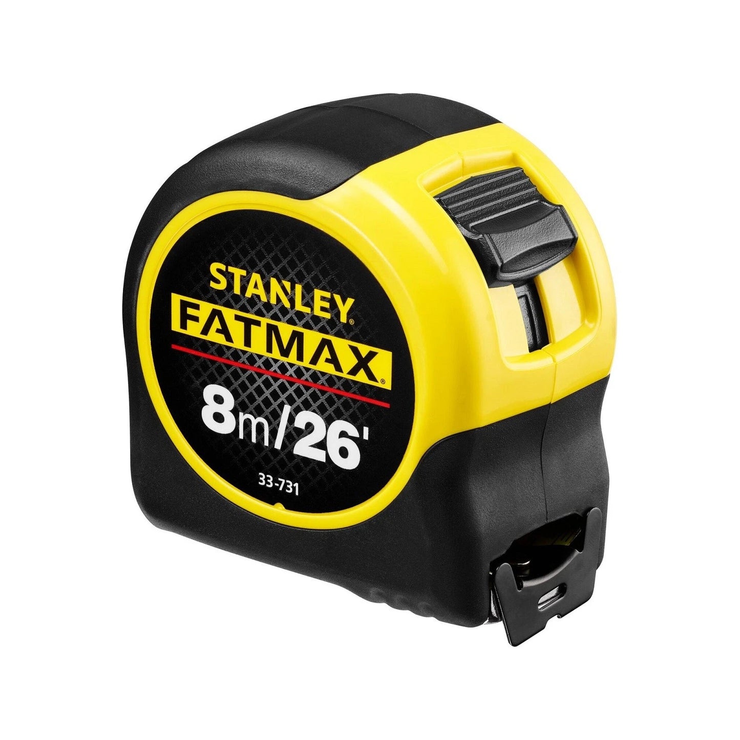 Stanley FatMax 8m Blade Armor Tape Measure with Airlock Slide Lock & Mylar Coated Blade