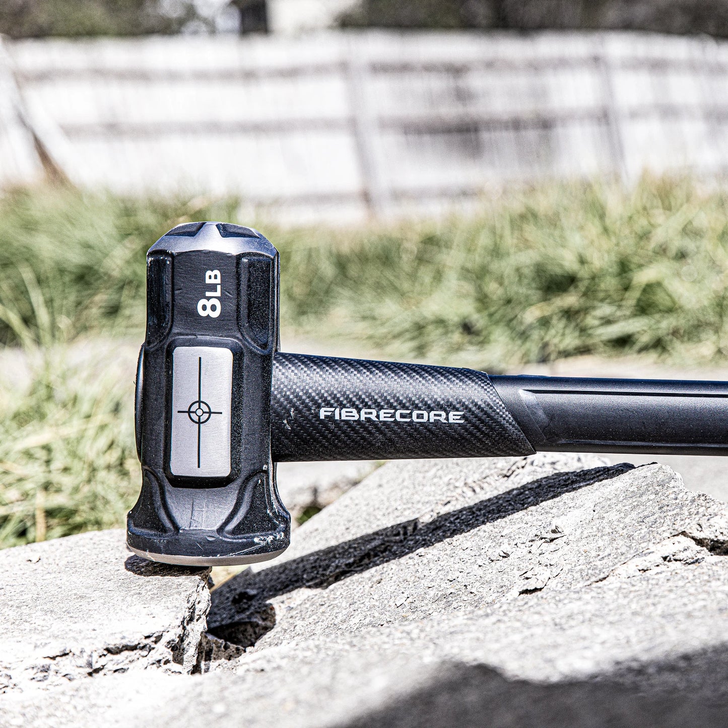 Kango 8lb Cross Strike Sledge Hammer, Fibreglass Handle, Heat-Treated Steel Head