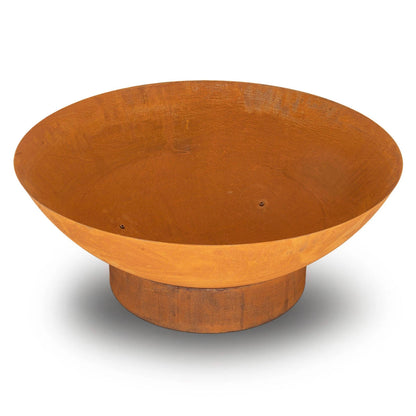 Mimosa Rustic Steel Fire Pit 70cm - Durable, Easy Assembly, Outdoor Use