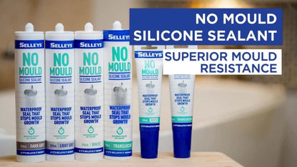 Selleys No Mould Resistant Silicone Sealant White 290ml - Waterproof, Quick Cure, Indoor Use