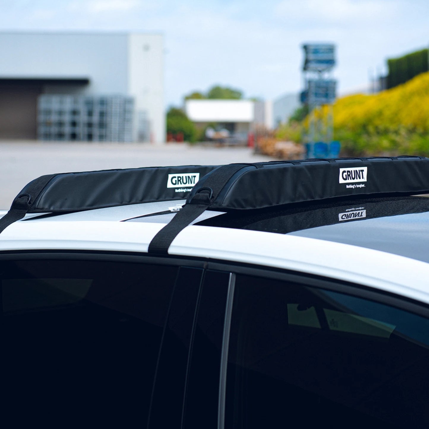 GRUNT 100cm Black Soft Roof Rack Cargo Protector Deluxe, Weatherproof, Easy Install