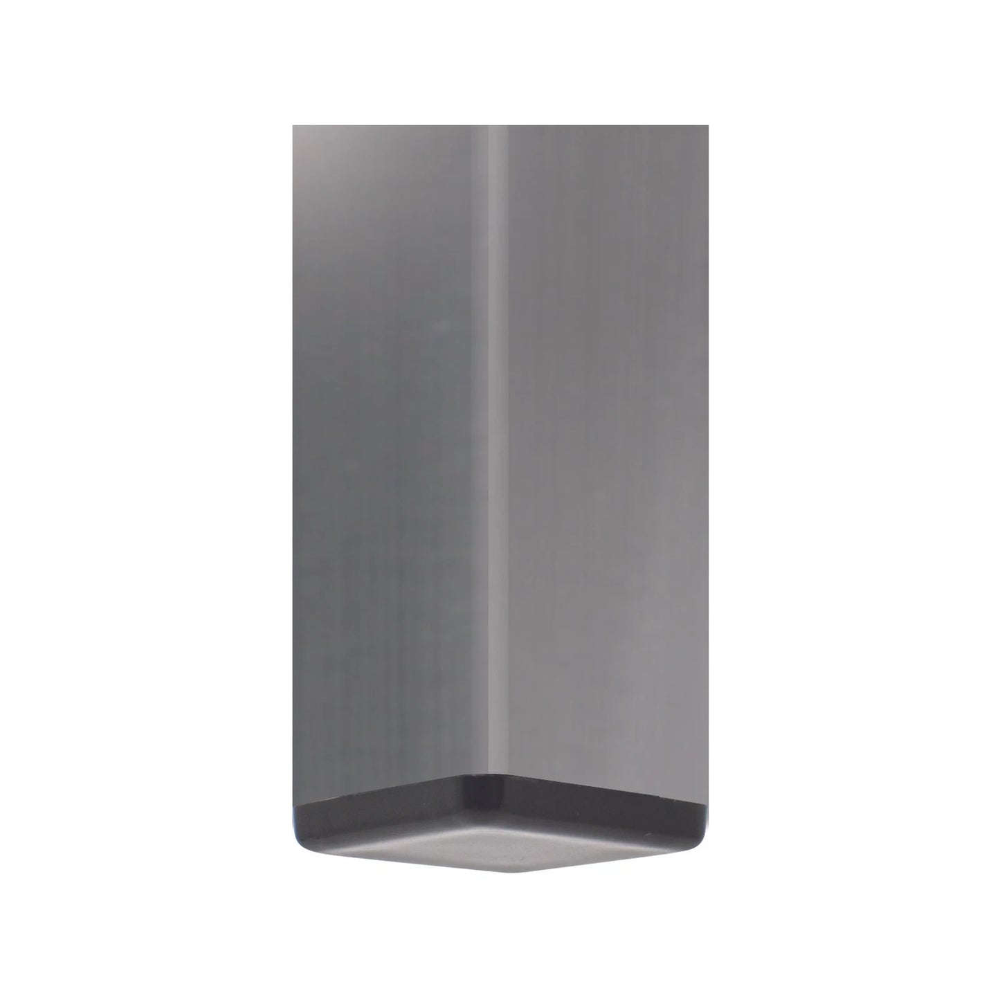 Surface Gard 19mm Black Square Plastic Chair Tips - 4 Pack, Easy Glide, Noise Reduction