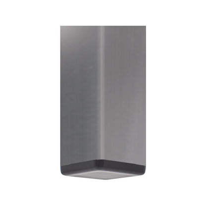 Surface Gard 19mm Black Square Plastic Chair Tips - 4 Pack, Easy Glide, Noise Reduction