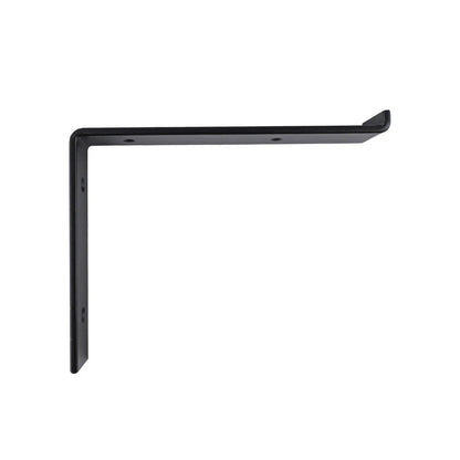 Carinya Black Lipped Angle Bracket 240x185mm, Powder Coated Steel, Indoor/Outdoor Use
