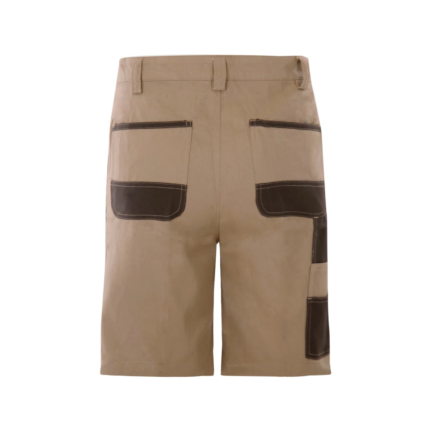 Craftright Khaki Oxford Trim Cargo Shorts Size 102 with Reinforced Pockets