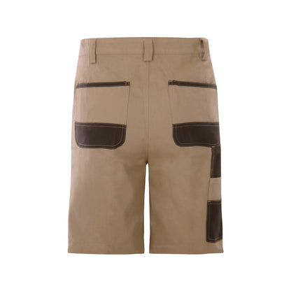 Craftright Khaki Oxford Trim Cargo Shorts Size 102 with Reinforced Pockets