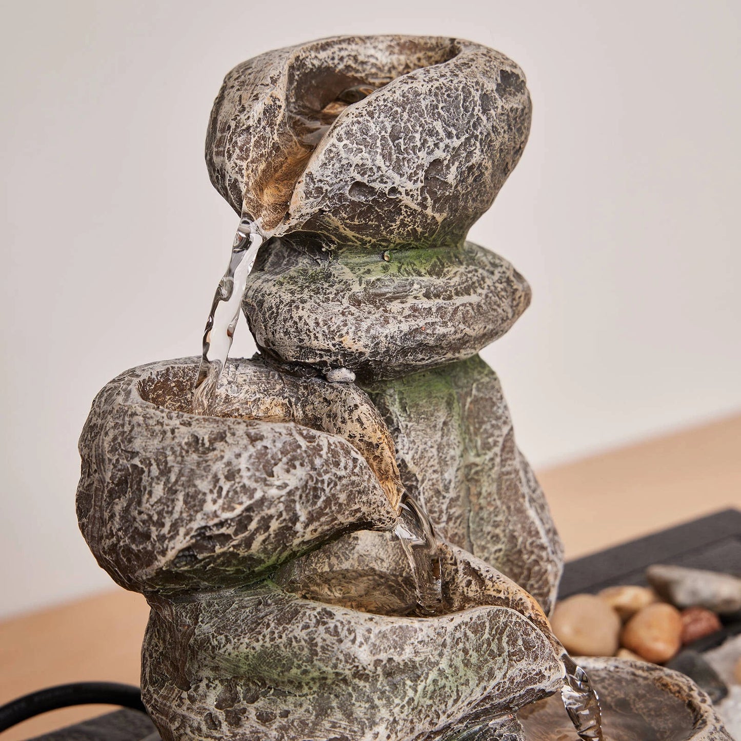 Northcote Pottery Enso Indoor Water Feature 16x34x30cm with Pump & Accessories