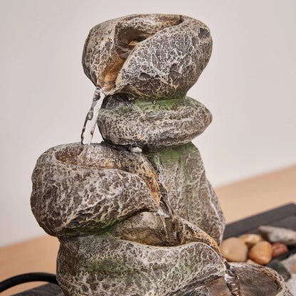 Northcote Pottery Enso Indoor Water Feature 16x34x30cm with Pump & Accessories