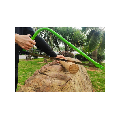 Saxon Bow Saw 530mm - Carbon Steel Blade, 100mm Cutting Capacity, Rust-Resistant Frame