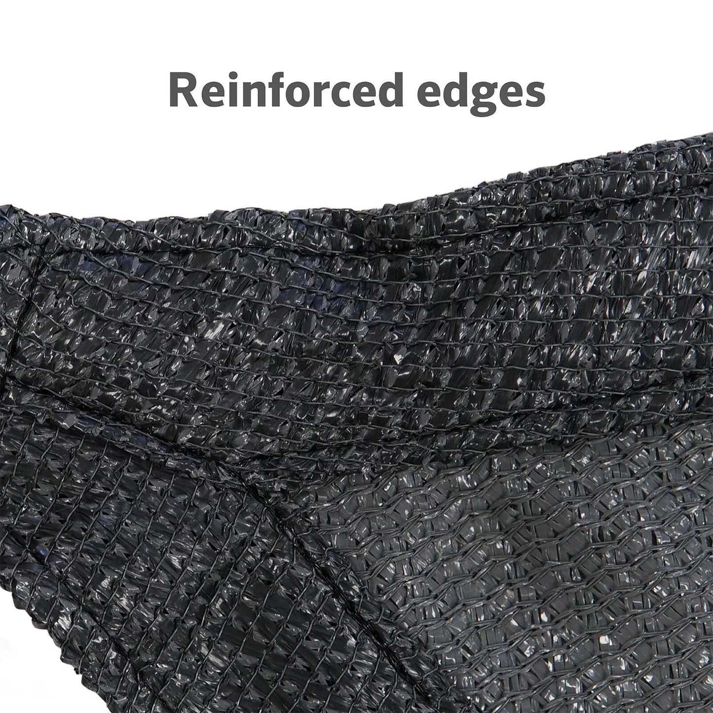 Coolaroo 3.6m Square HeatShield Shade Sail, Peppercorn, UV Protection, Durable HDPE Fabric