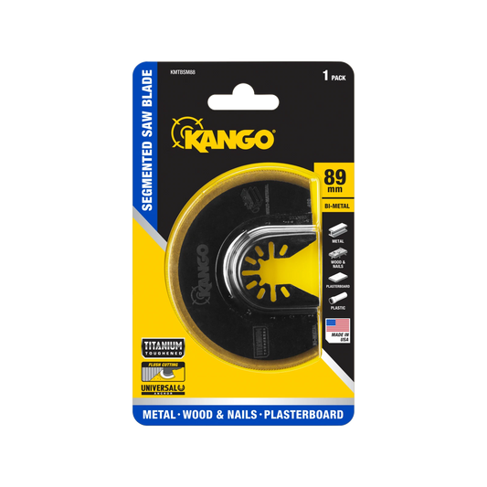 Kango 89mm Bi-Metal Segmented Saw Blade - Titanium Toughened, Flush Cuts, Multi Tool Compatible