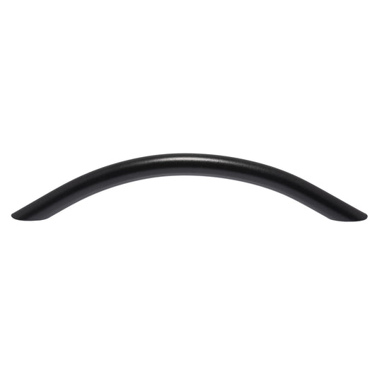 Lane Matte Black Bow Handle - Zinc, 128mm, Easy Install, Modern Design