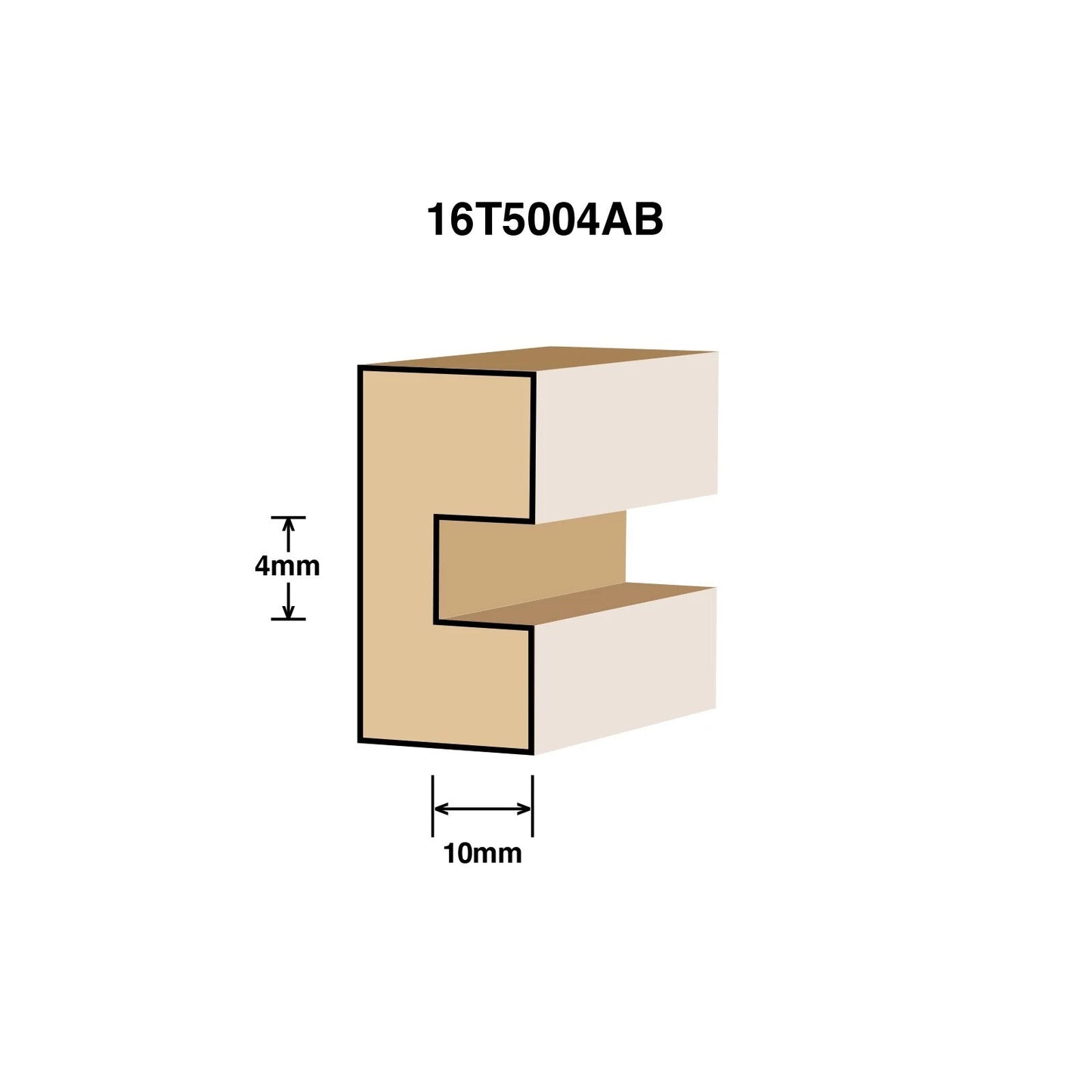 Ultra 6.4 x 4mm Tungsten Carbide Slot Router Bit, Universal Fit, Durable, Economical